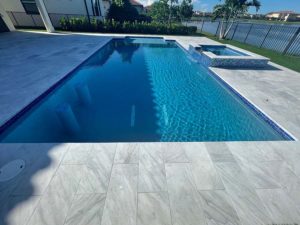 Stonehardscapes bianca neve xtreme grip marble pavers pool deck 12x24