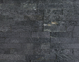 Natural Quartzite Ledgestone Veneer Midnight Panel