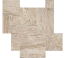 Ivory River natural stone pavers french pattern