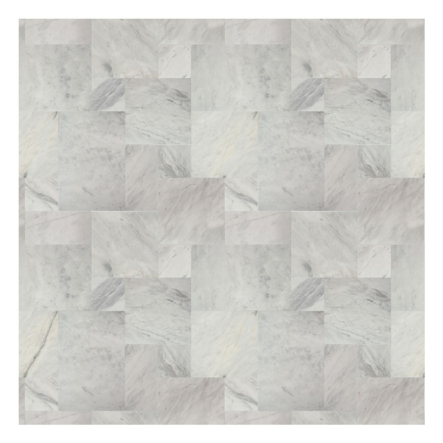 StoneHardscapes Bianca Neve Leathered marble pavers