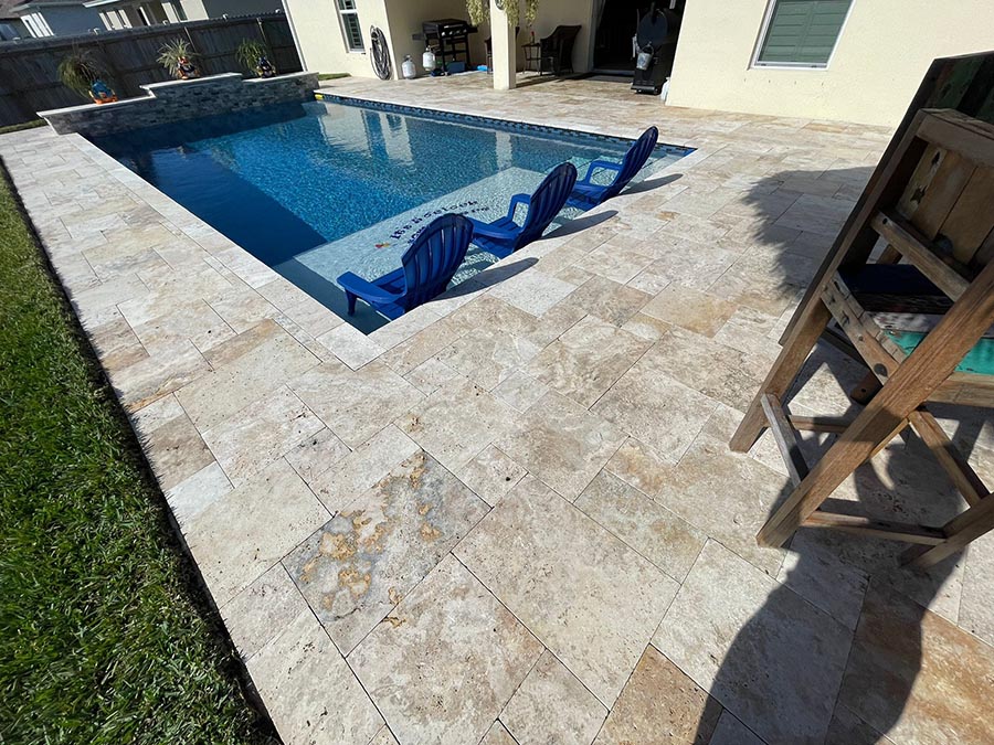 StoneHardscapes country classic classic travertine pavers french pattern 12x24