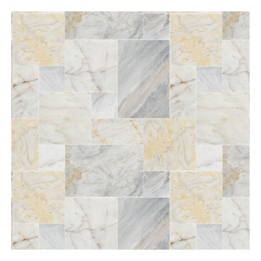 StoneHardscapes Turkish Carrara Marble - French Pattern