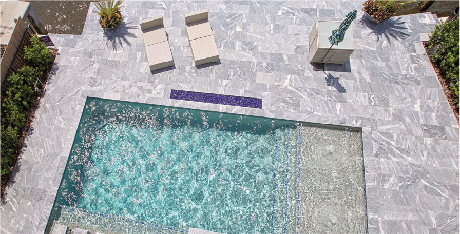 StoneHardscapes Modern pool deck
